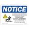 Signmission OSHA Notice Sign, 7" Height, 10" Width, Electric Flash Hazard Will Cause Sign With Symbol, Landscape OS-NS-D-710-L-11629 - alternate 1